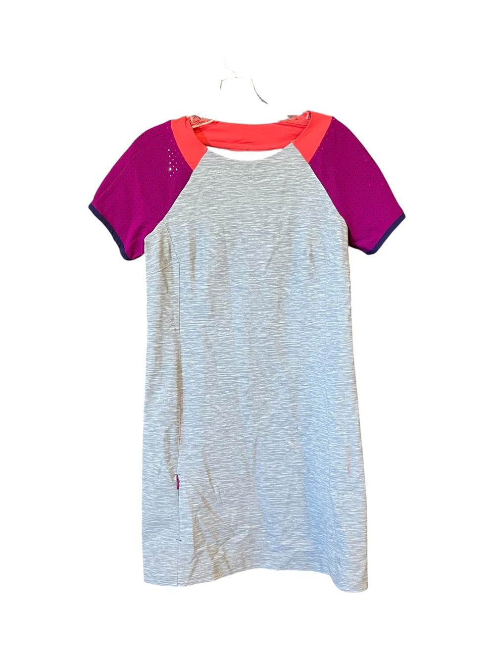 Title Nine Sensitive Athletic Dress Womens Small Gray Colorblock Zip Pocket